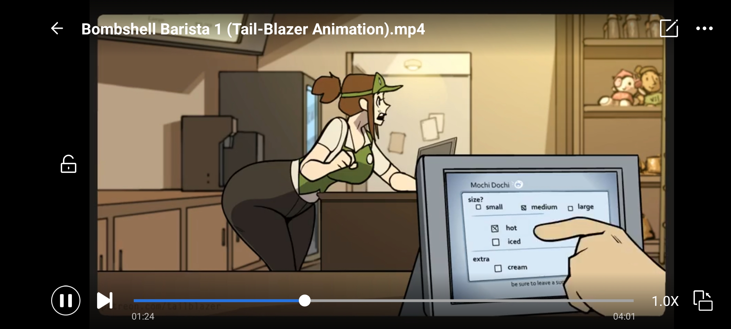 【2D动画】Bombshell Barista 1 (Tail-Blazer Animation)-小皮ACG-二次元资源分享